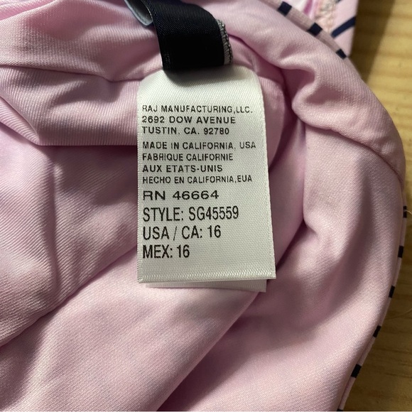NWT Splendid Pink Blue Striped One Piece - Picture 12 of 13